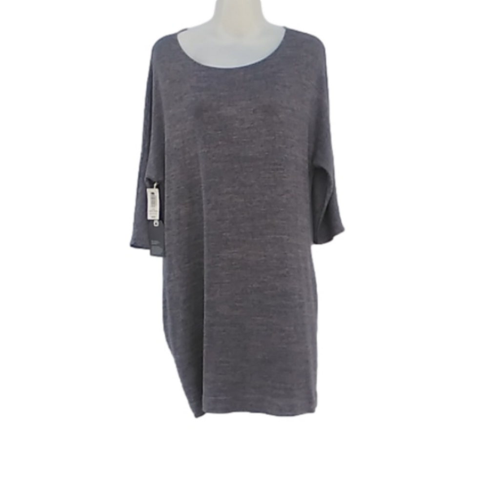 Aritzia Wilfred Free Heather Grey COBER NWT Size XXS Mini Dress Pockets - Picture 2 of 7